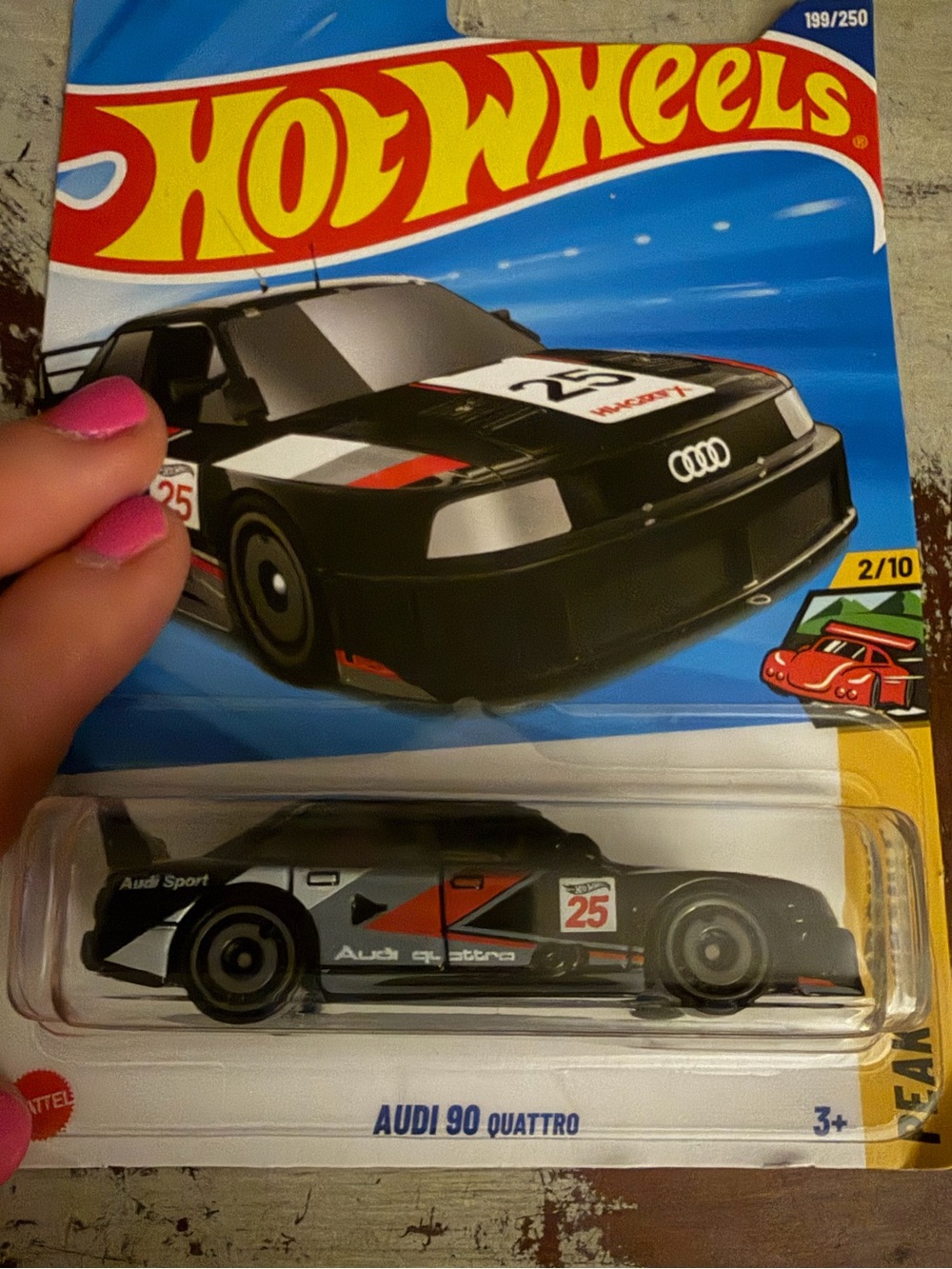 NEW Hot Wheels Black Audi 90 Quattro Die-Cast Toy Car Collectible Great Gift
